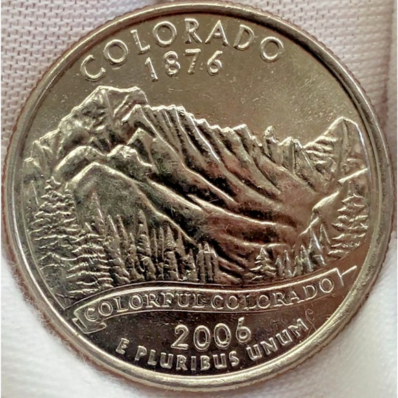 2006-D Colorado State Quarter – Smooth Detailed Creamy Bright Quarter - Picture 2 of 8